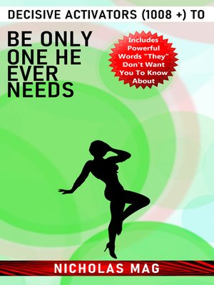 cover image of Decisive Activators (1008 +) to Be Only One He Ever Needs